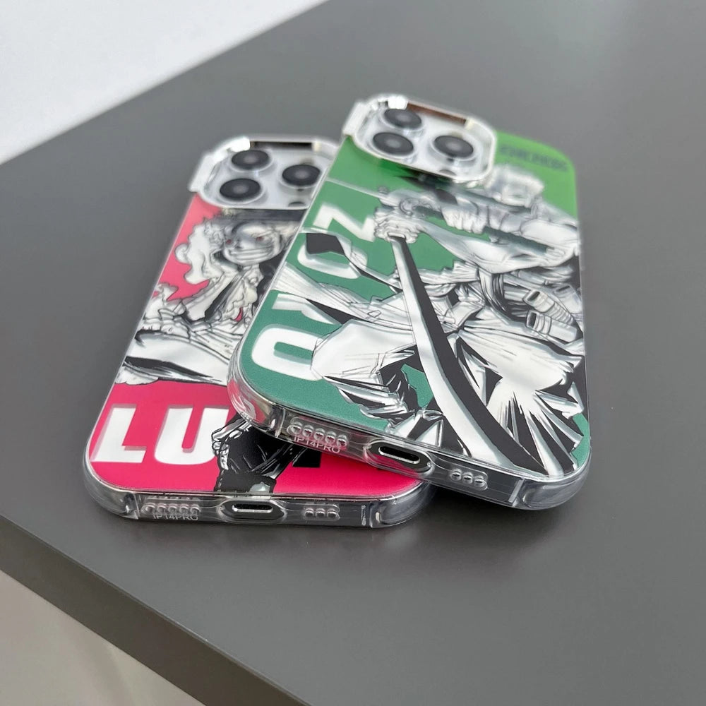 Funda Luffy/Zoro iPhone - one piece