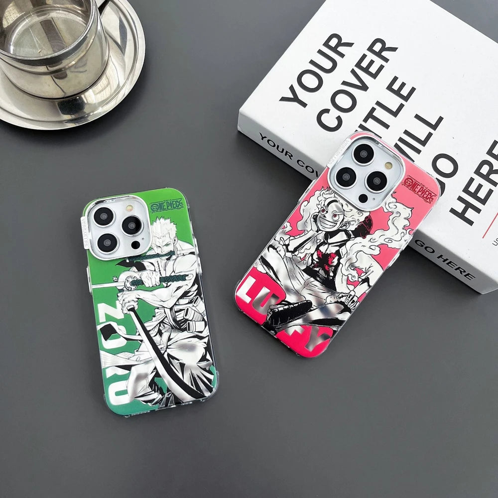Funda Luffy/Zoro iPhone - one piece