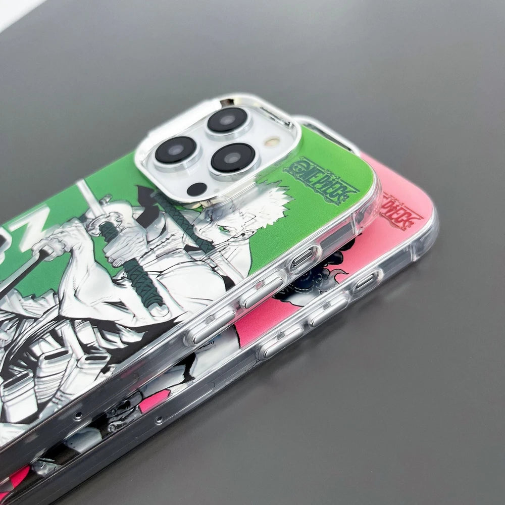 Funda Luffy/Zoro iPhone - one piece